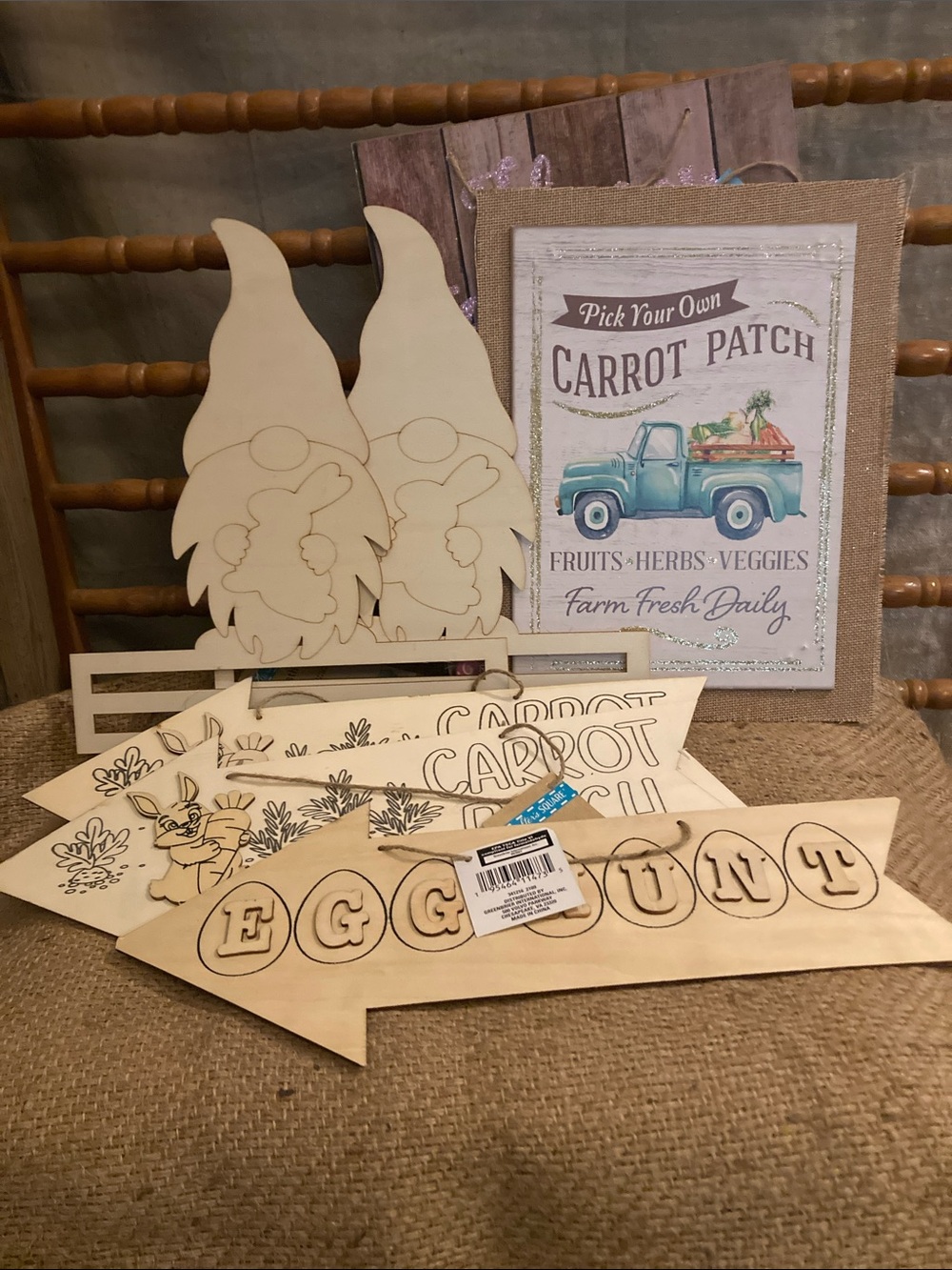 Bundle of spring and Easter crafting supplies